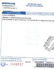 Recibo de matricula